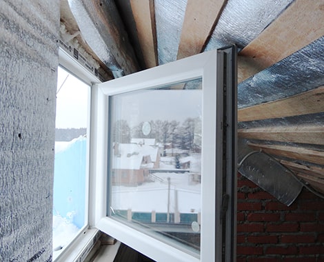 Установка глухого окна