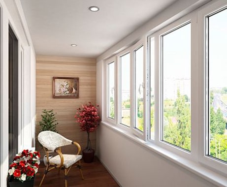 Замена окон на лоджии